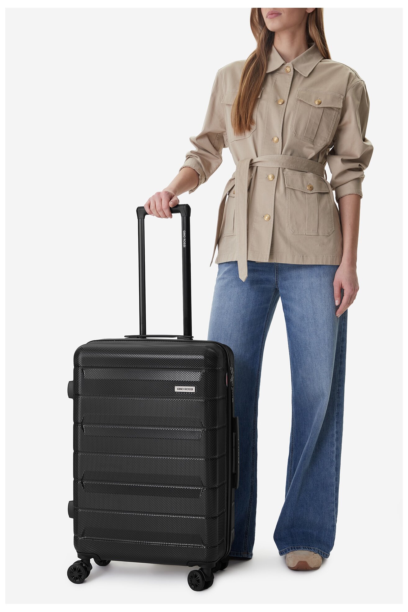 Walizka Gino Rossi CEO-GIN-M-005-BLACK Czarny