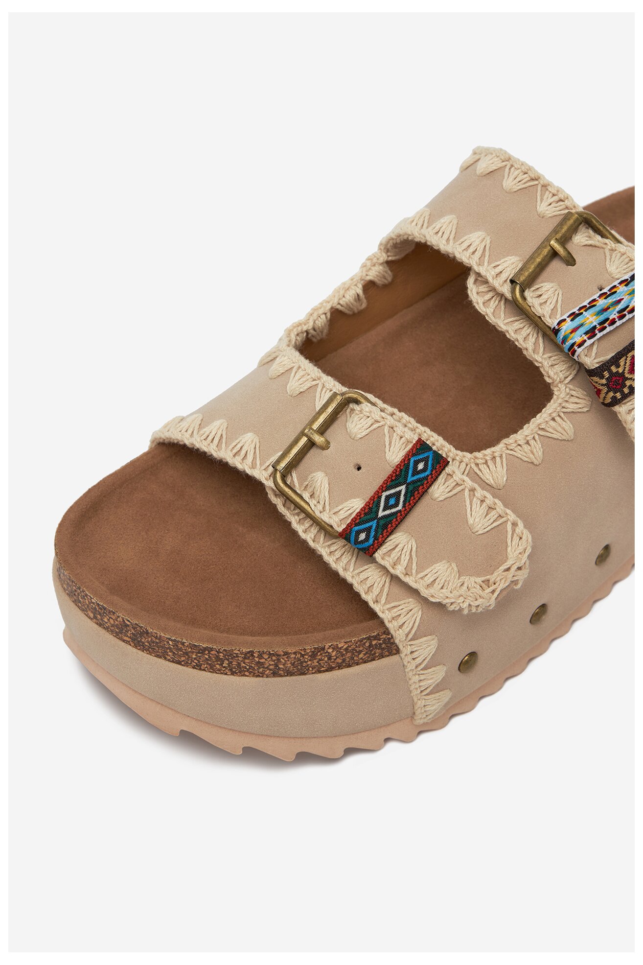 Klapki DeeZee LB-P1684 Beżowy