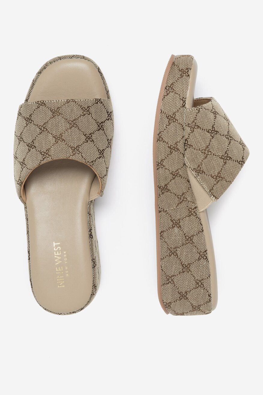 Pantofle NINE WEST BÉŽOVÁ - 5905588651000