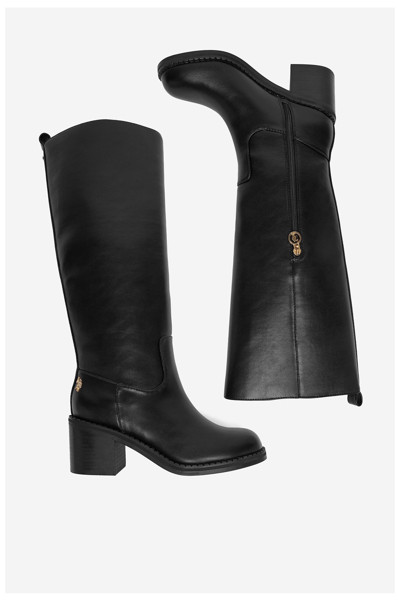 Kozaki U.S. POLO ASSN. EO-SABINA002W/EY1 Czarny