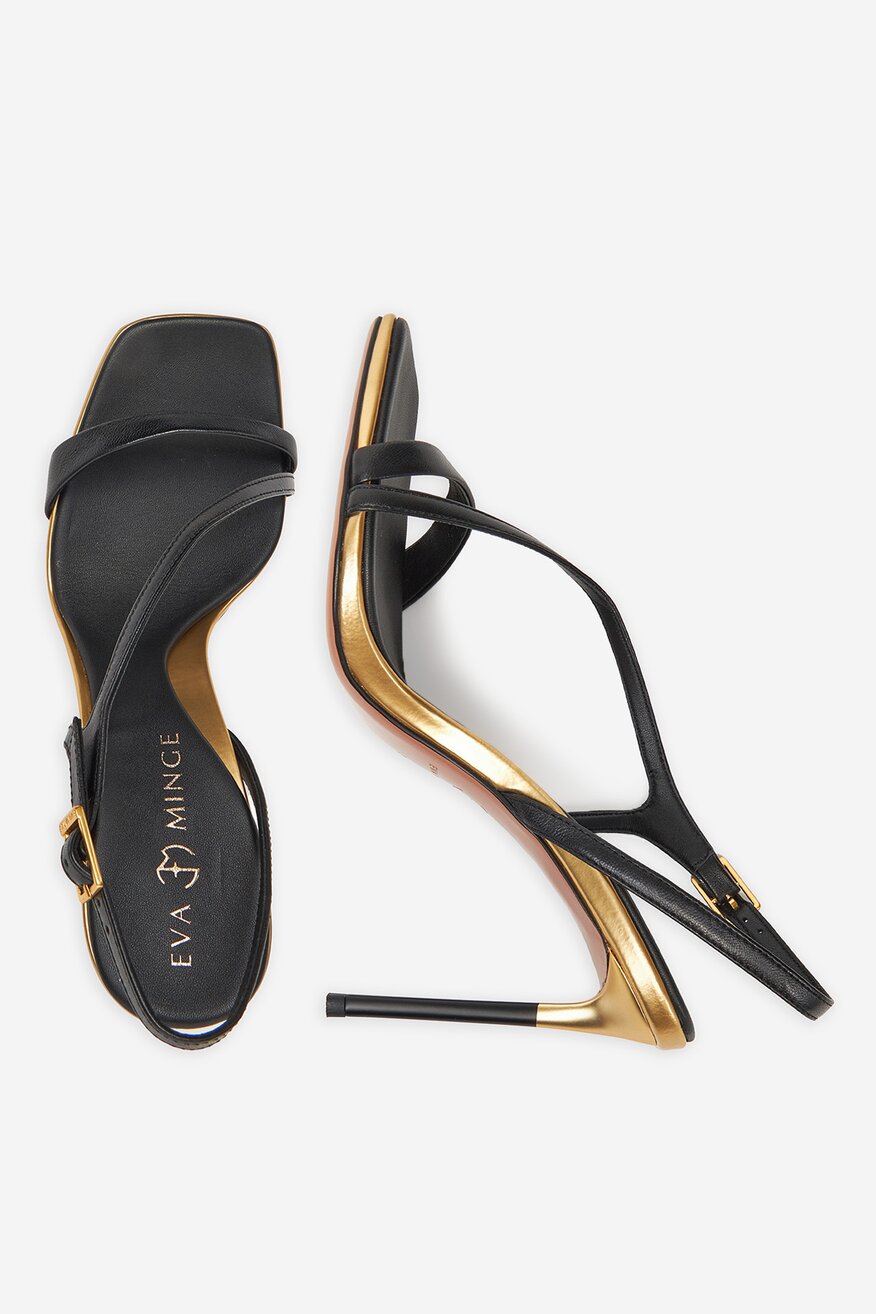 Szandál EVA MINGE FEKETE - 5903698024585