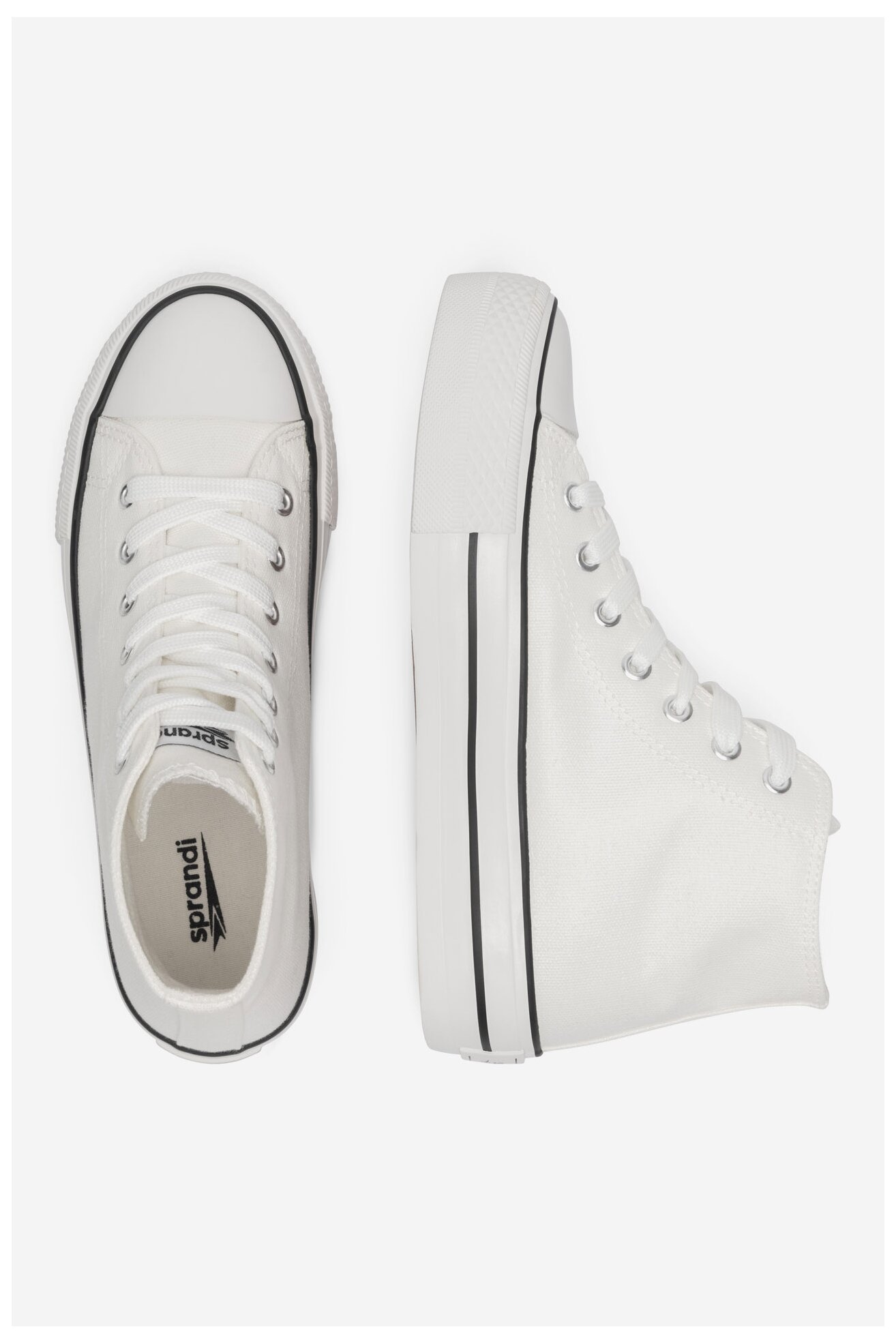 Plátěná obuv Sprandi YL201403 BÍLÁ