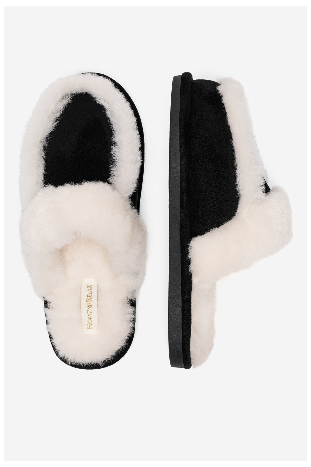 Papuci de casă Home&Relax HR-01 NEGRU