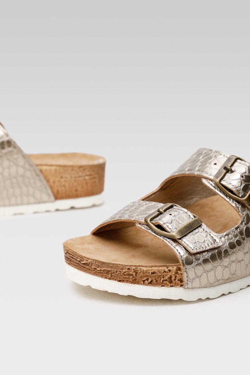 
                Inblu - Klapki ze zwierzęcym motywem srebrne - 5904248615925