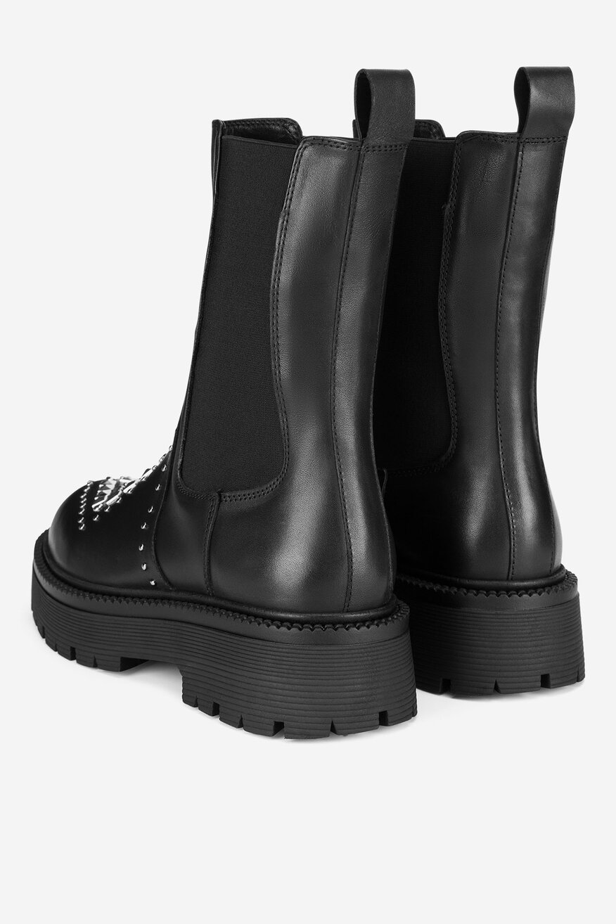 EVA MINGE - Sztyblety skórzane - 5905588786573