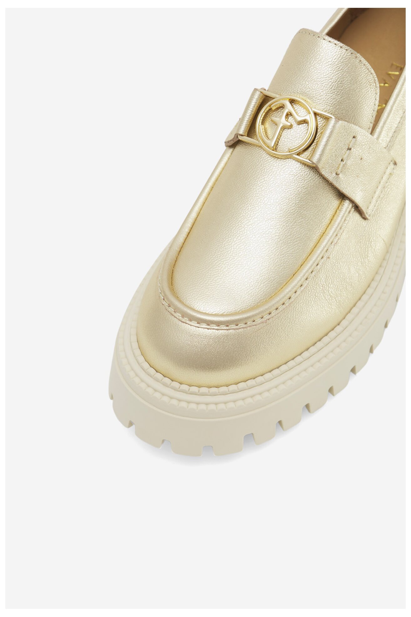 Мокасини EVA MINGE SARAH-8049 ЗОЛОТИЙ