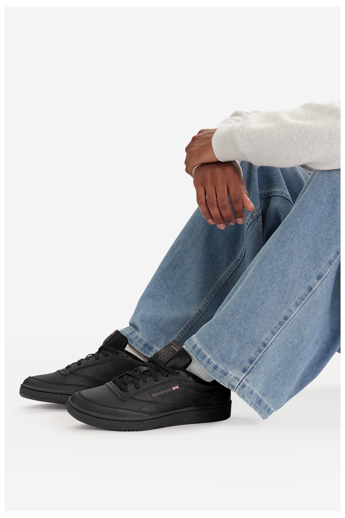 Încălțăminte sport Reebok EO-CLUB C 85 100000153 NEGRU