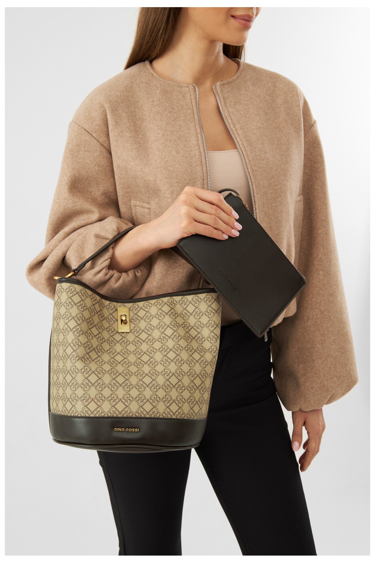 Torebka Gino Rossi TYLO-0292 Beżowy