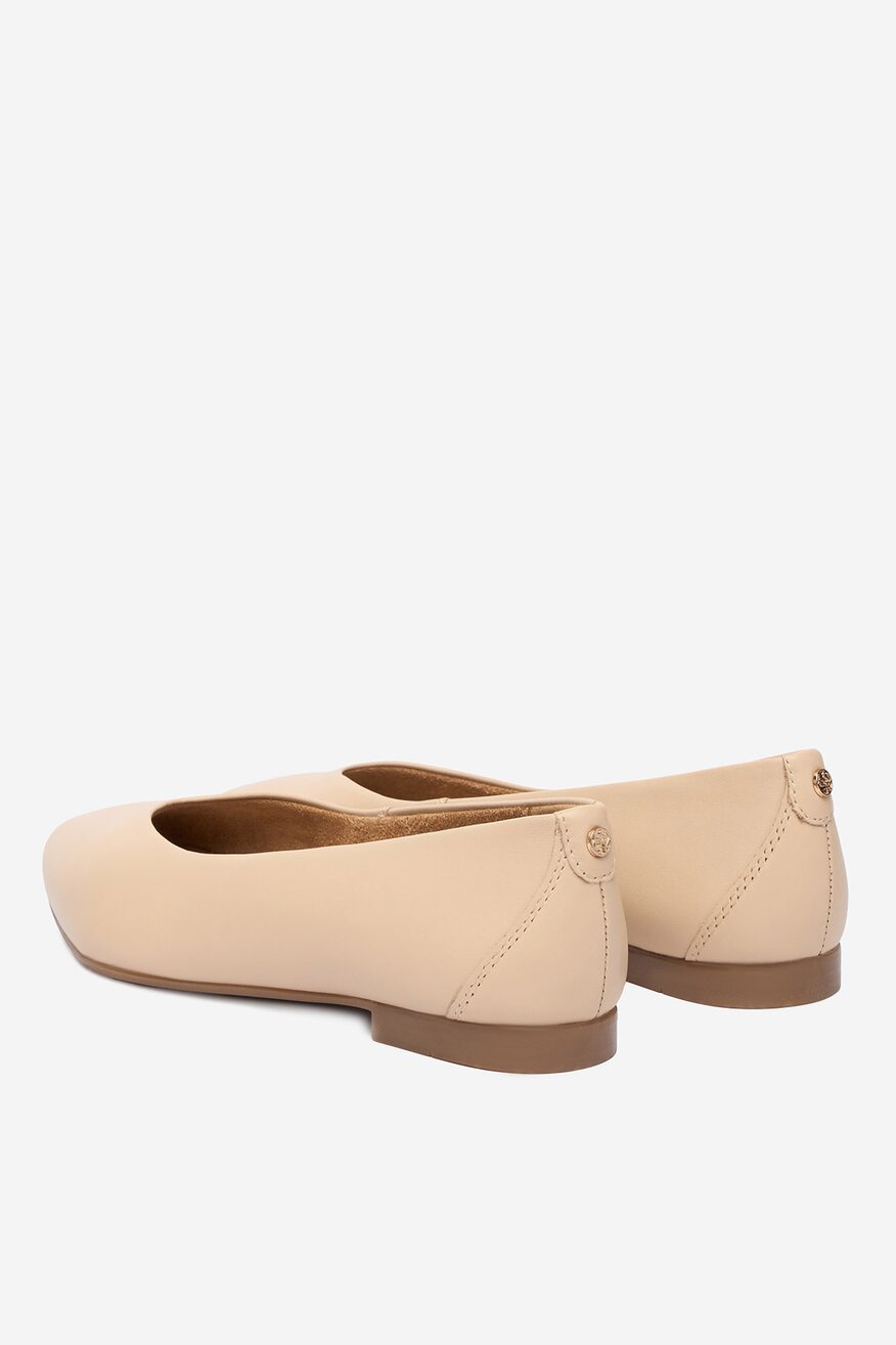 
                Lasocki - Baleriny skórzane - 5906751638316