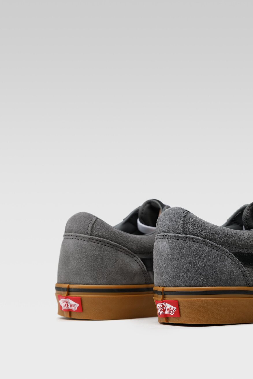 
                Vans - Skórzane trampki szare - 5904248056575