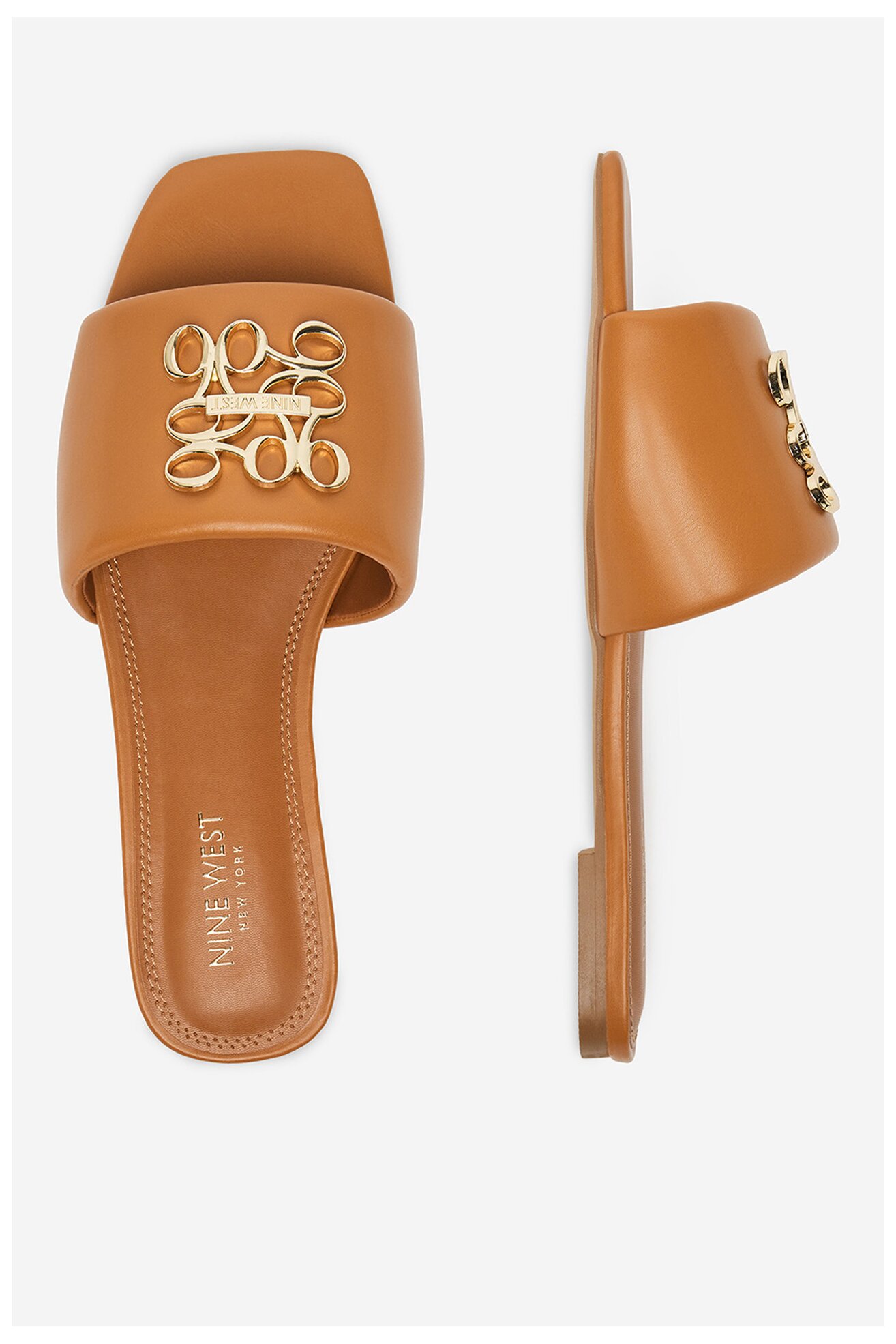 Klapki NINE WEST SMRL393663-02 Brązowy