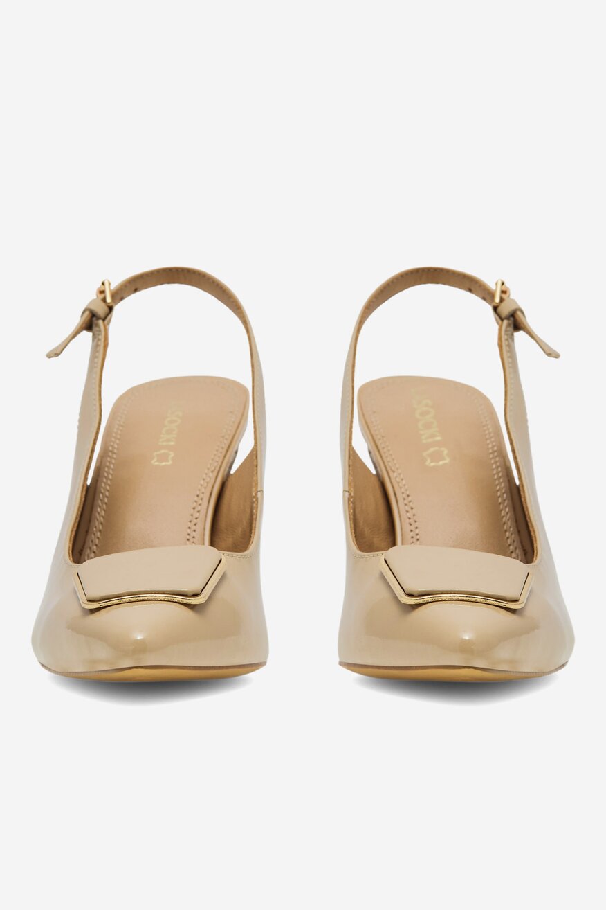 
                Lasocki - Czółenka skórzane lakierowane - 5905588302360