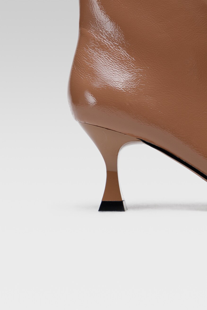 
                Jenny Fairy - Botki beżowe z suwakiem - 5903698991504