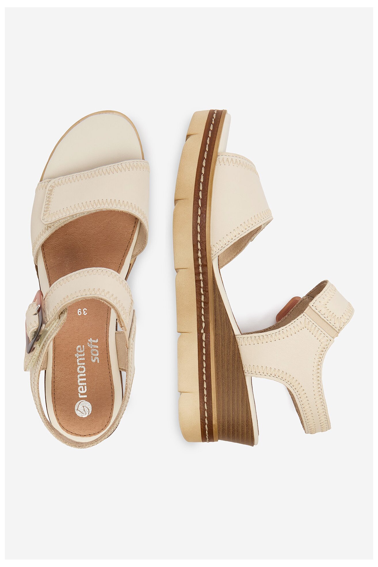 Sandały Remonte CEO-D2L58-60 Beżowy jasny