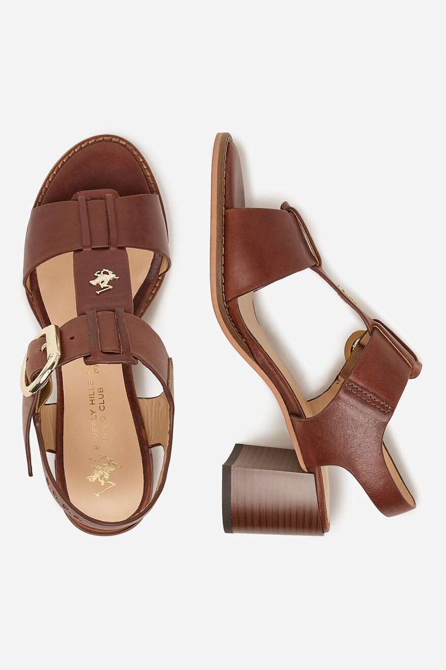 
                Beverly Hills Polo Club - Sandały skórzane - 5906751938034