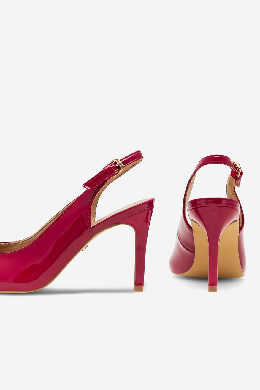 
                Lasocki - Czółenka skórzane lakierowane - 5905588302315