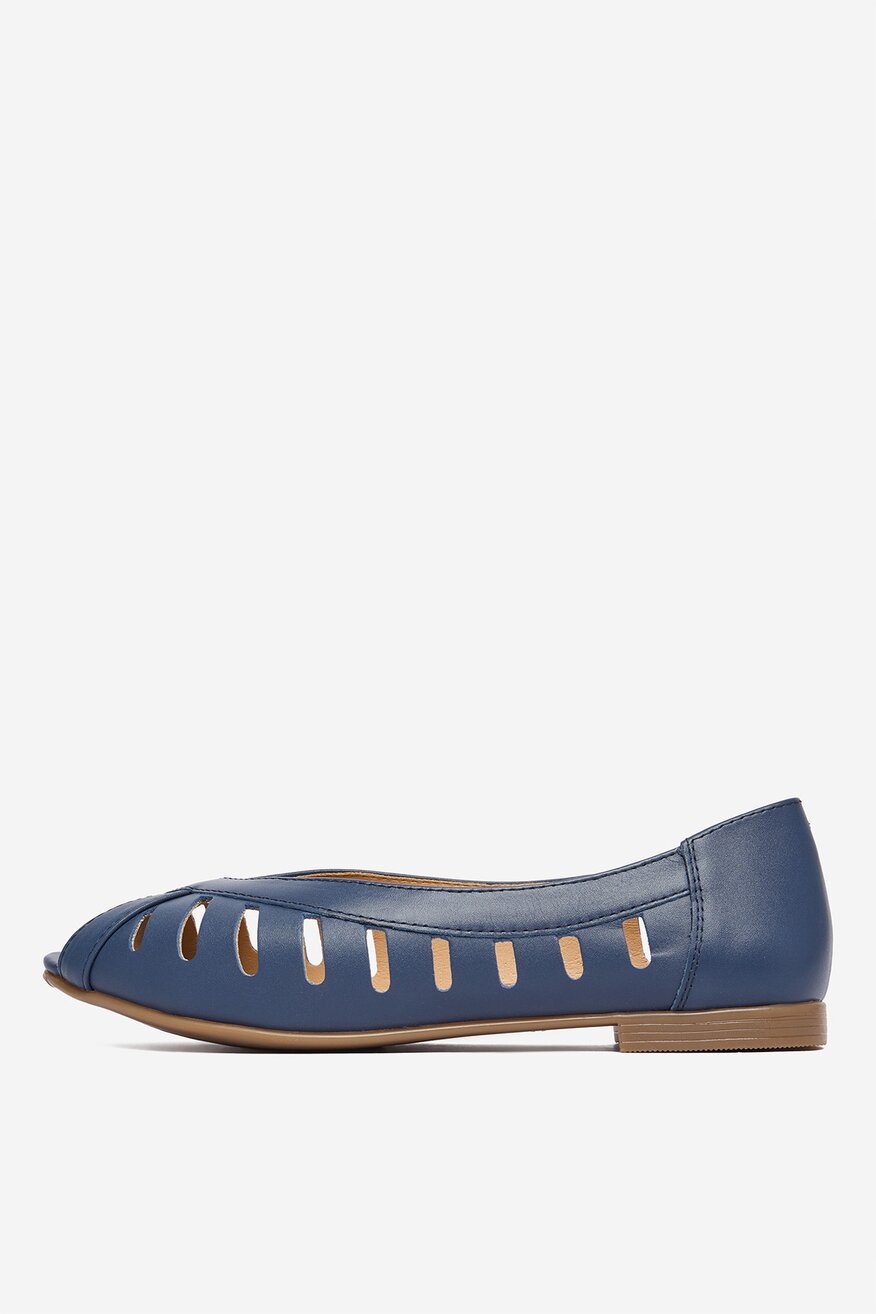 
                Lasocki - Baleriny skórzane - 5906751855843