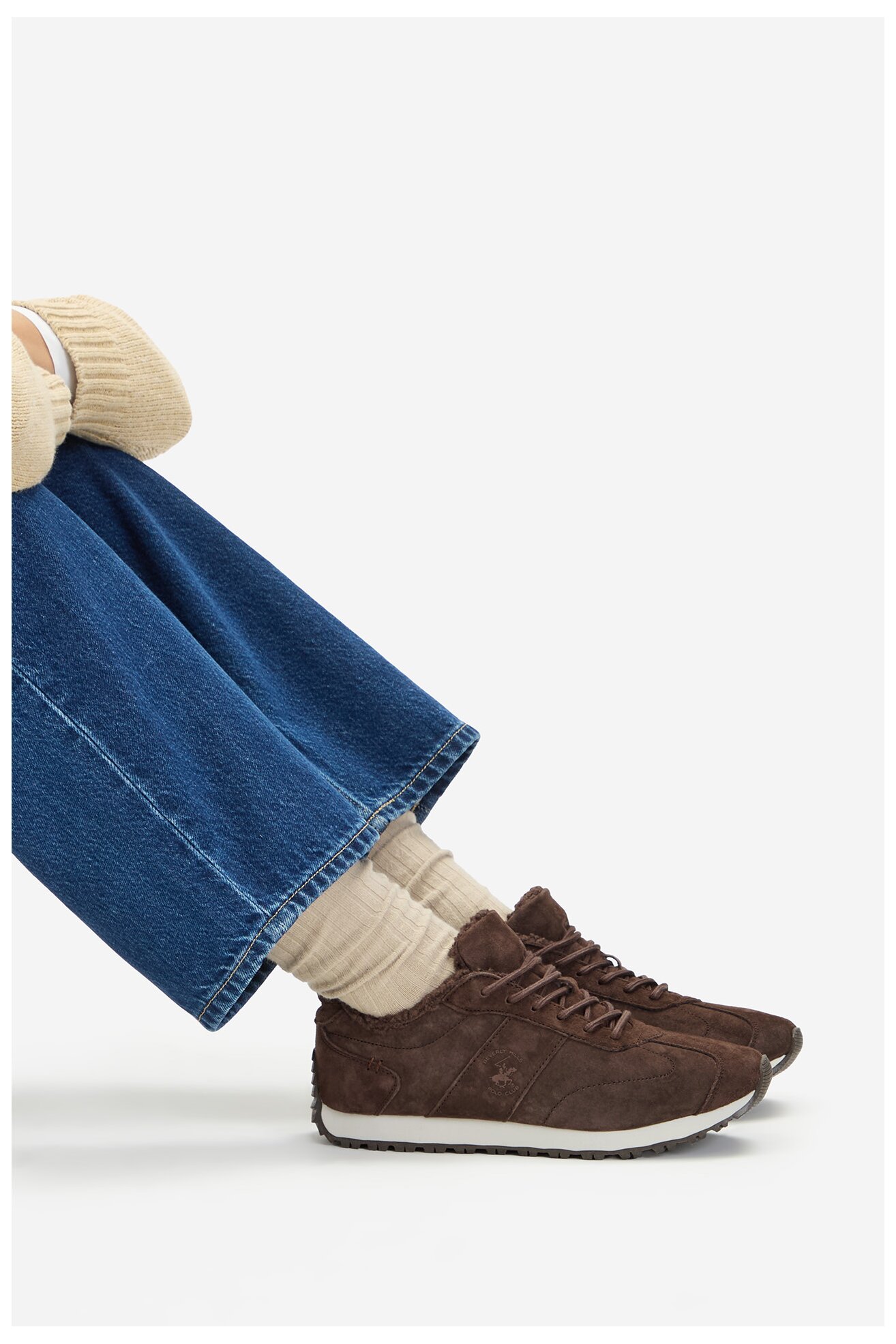 Tornacipő Beverly Hills Polo Club EO-V12-1187 BARNA