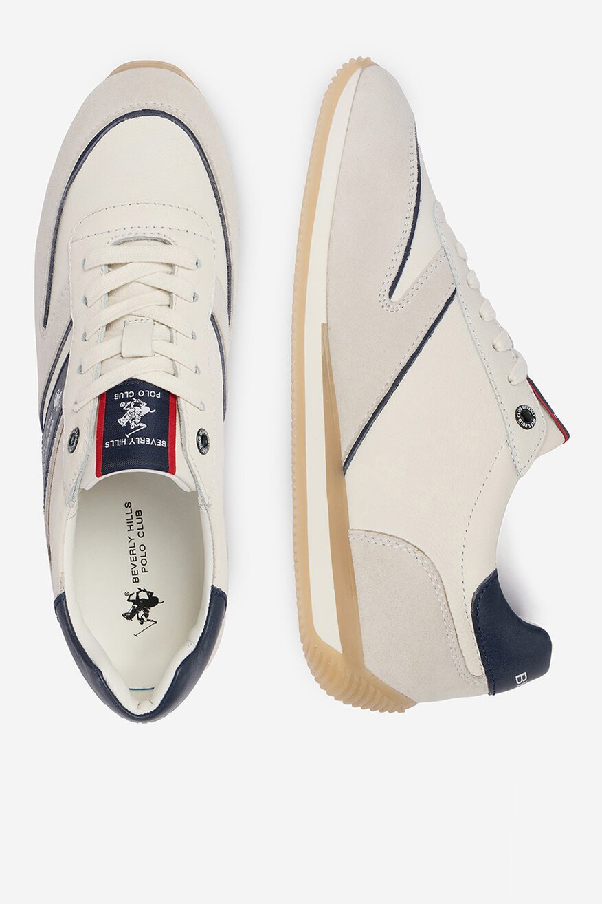 
                Beverly Hills Polo Club - Sneakersy skórzane - 5907964013662