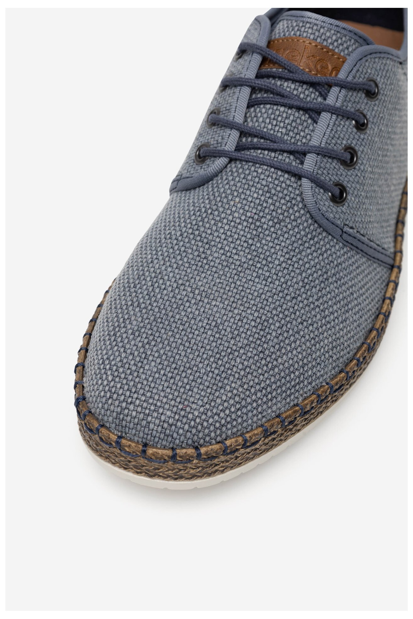 Espadryle Rieker B5249-12 Niebieski