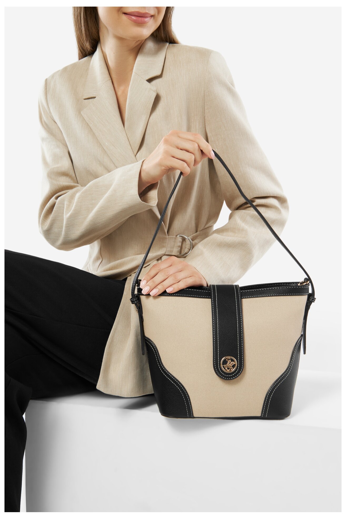 Kézitáska Beverly Hills Polo Club BHPC-C-013-07 FEKETE