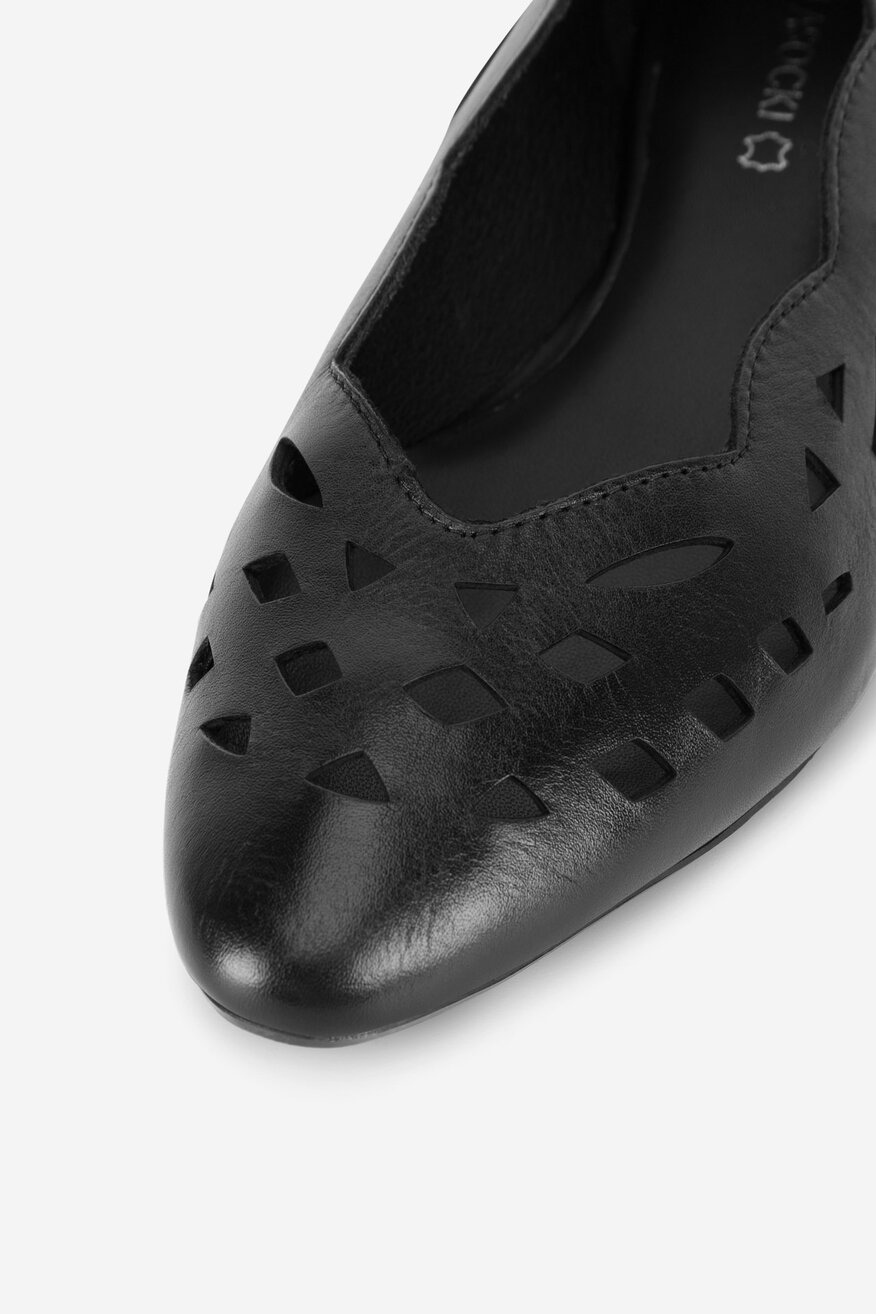 Lasocki - Baleriny skórzane - 5903698595887