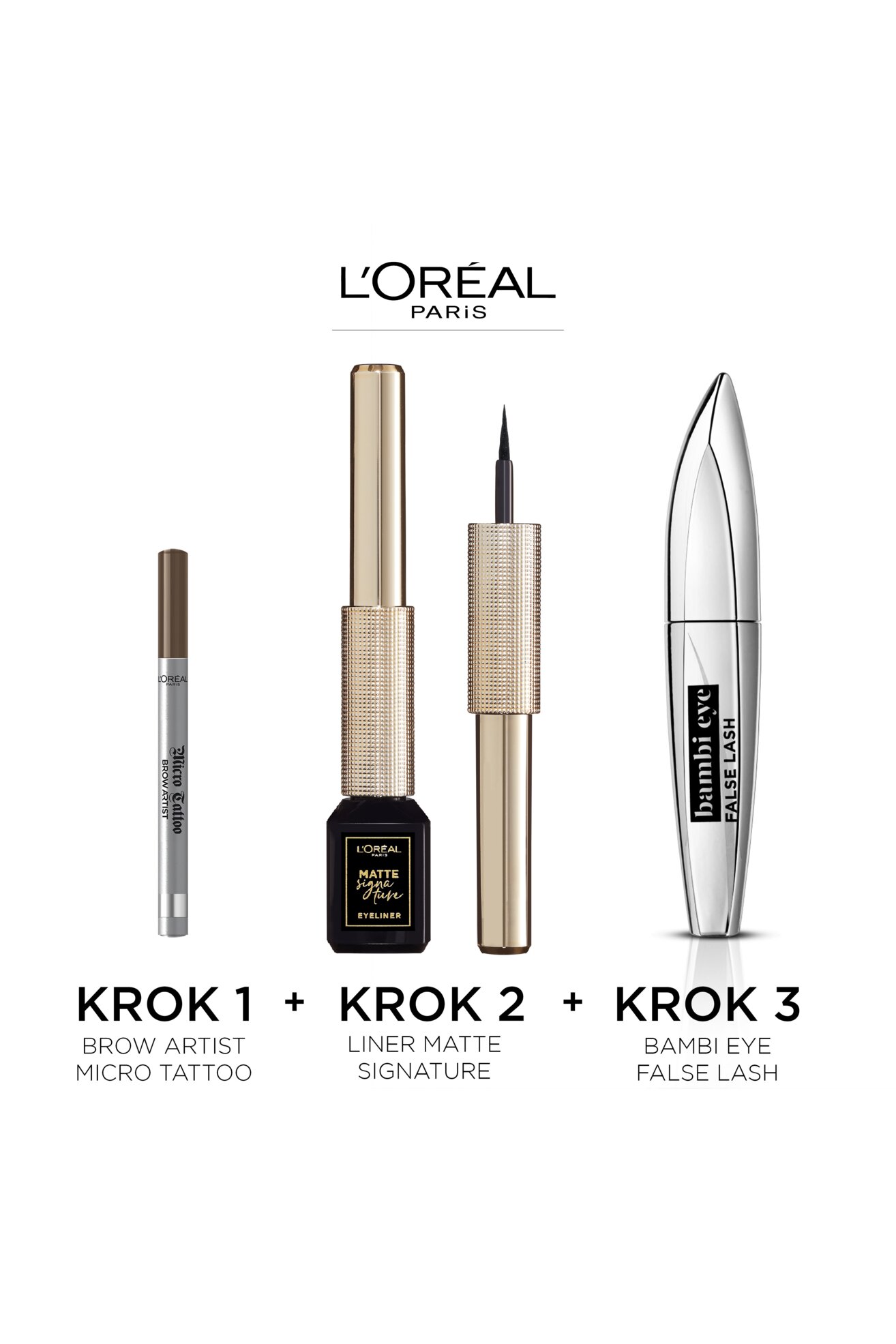 L'Oréal Pari Matte Signature Liquid Eyeliner matowy eyeliner w płynie 01 Ink L'OREAL PARIS MATTE SIGNATURE -