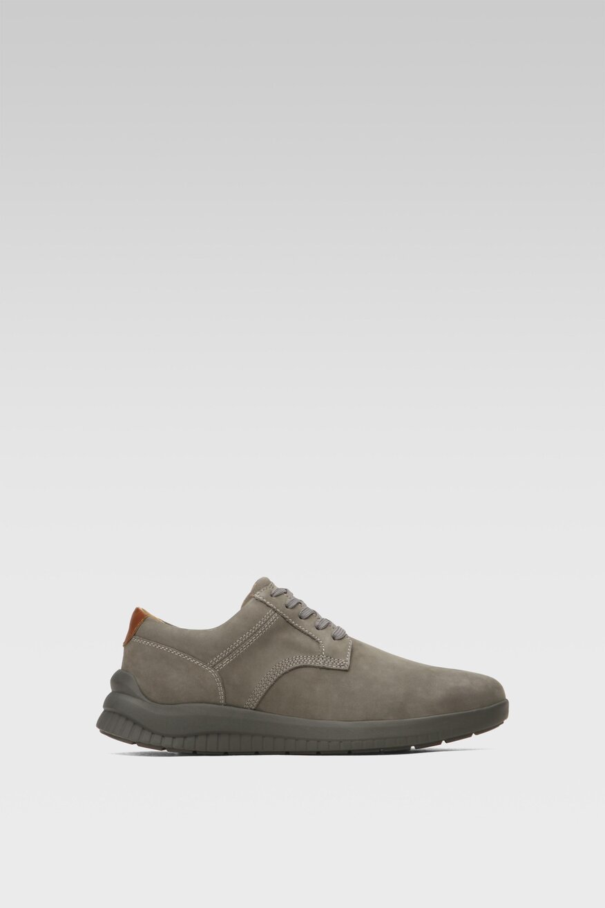 
                Badura - Skórzane półbuty szare - 5904248759421