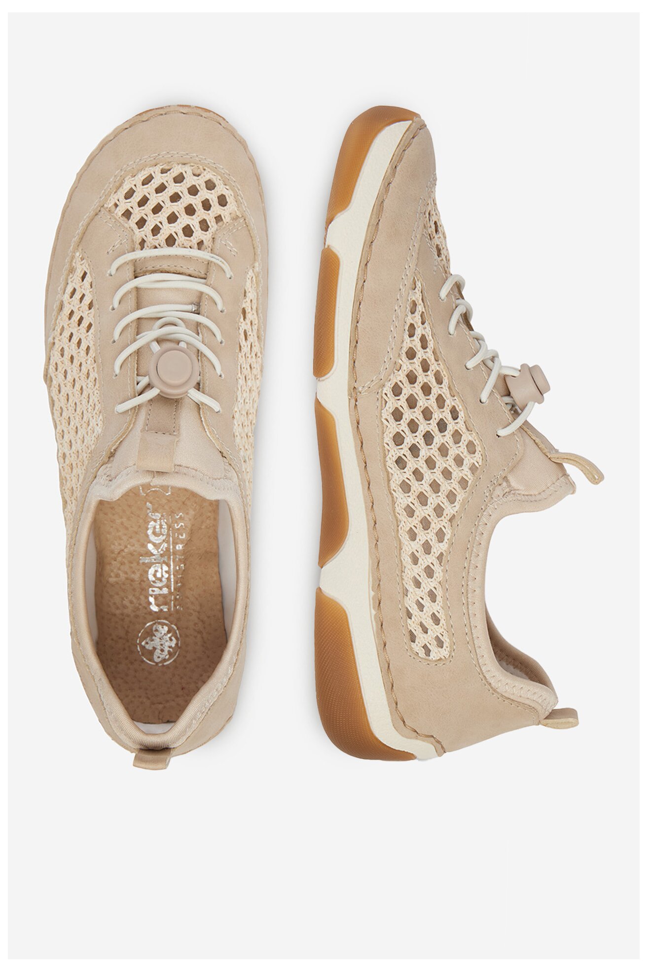 Półbuty Rieker CEO-55960-60 Beżowy