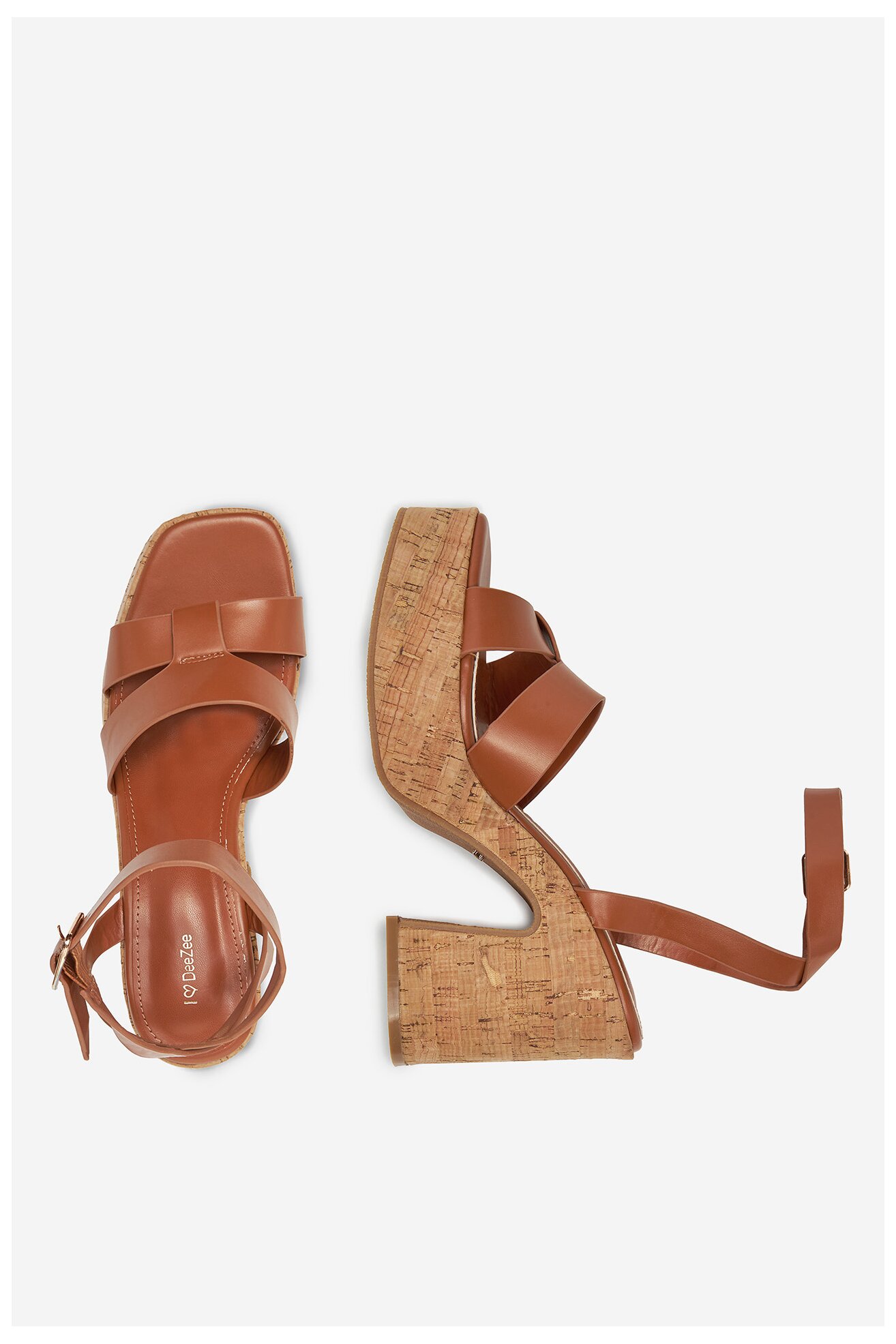 Sandały DeeZee F23858 Camel