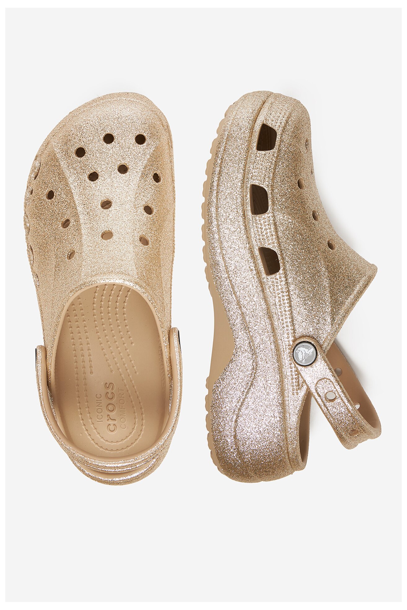 Șlapi pentru bazin Crocs BAYA PLATFORM CLOG 208459-212 AURIU