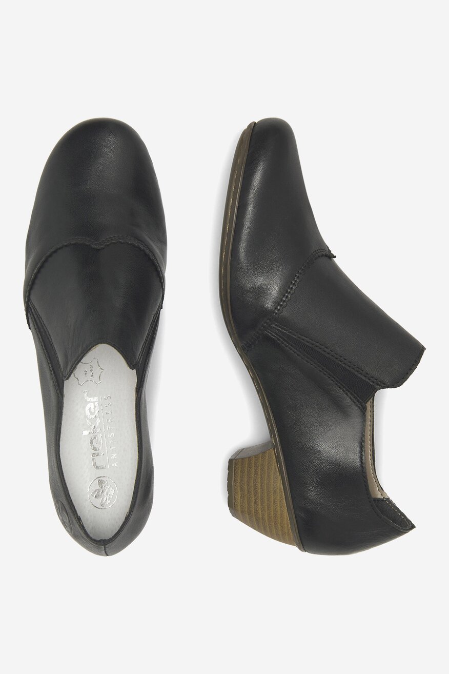 Rieker - Skórzane czółenka - 5905588231011