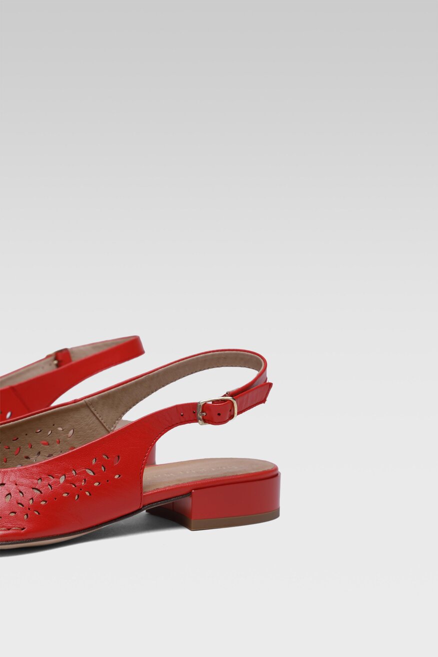 
                Sergio Bardi - Skórzane sandały ażurowe - 5904248666552