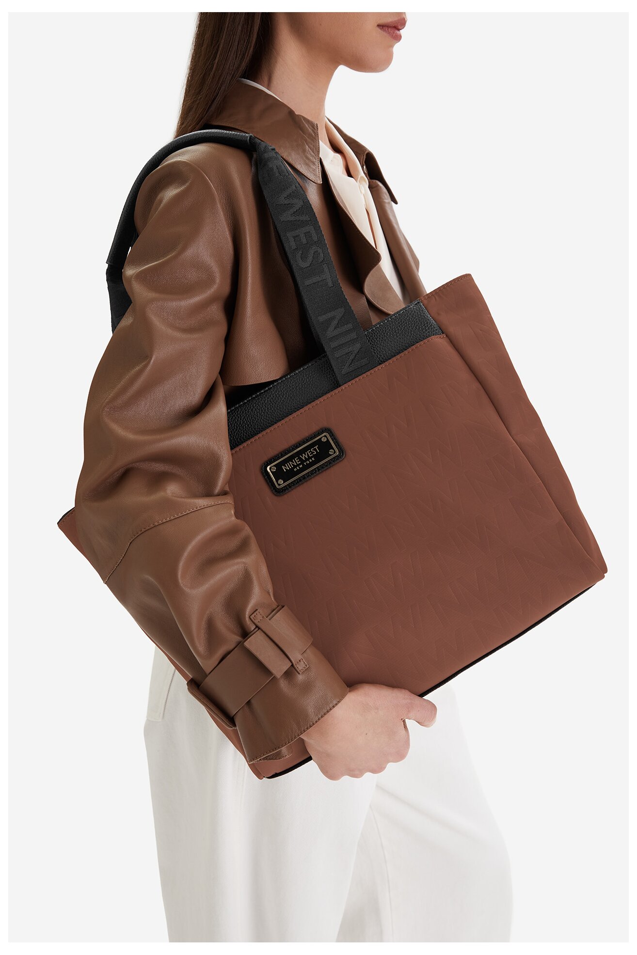 Дамска чанта NINE WEST CEO-BRIELLE-LA374-4705 КАФЯВ