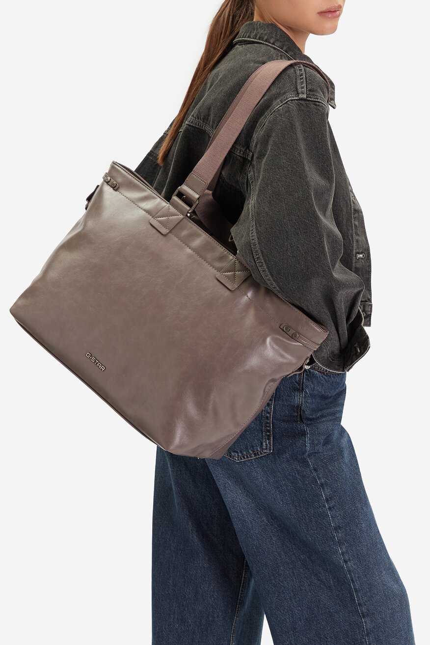 Kabelka G-STAR RAW TMAVĚ ŠEDÁ - 5906751347133