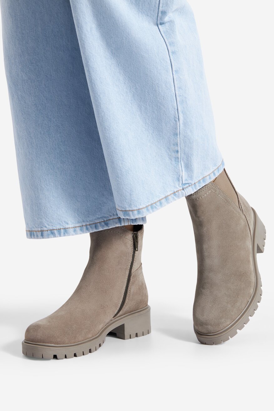 
                Lasocki - Botki zamszowe ocieplane - 5905588871897