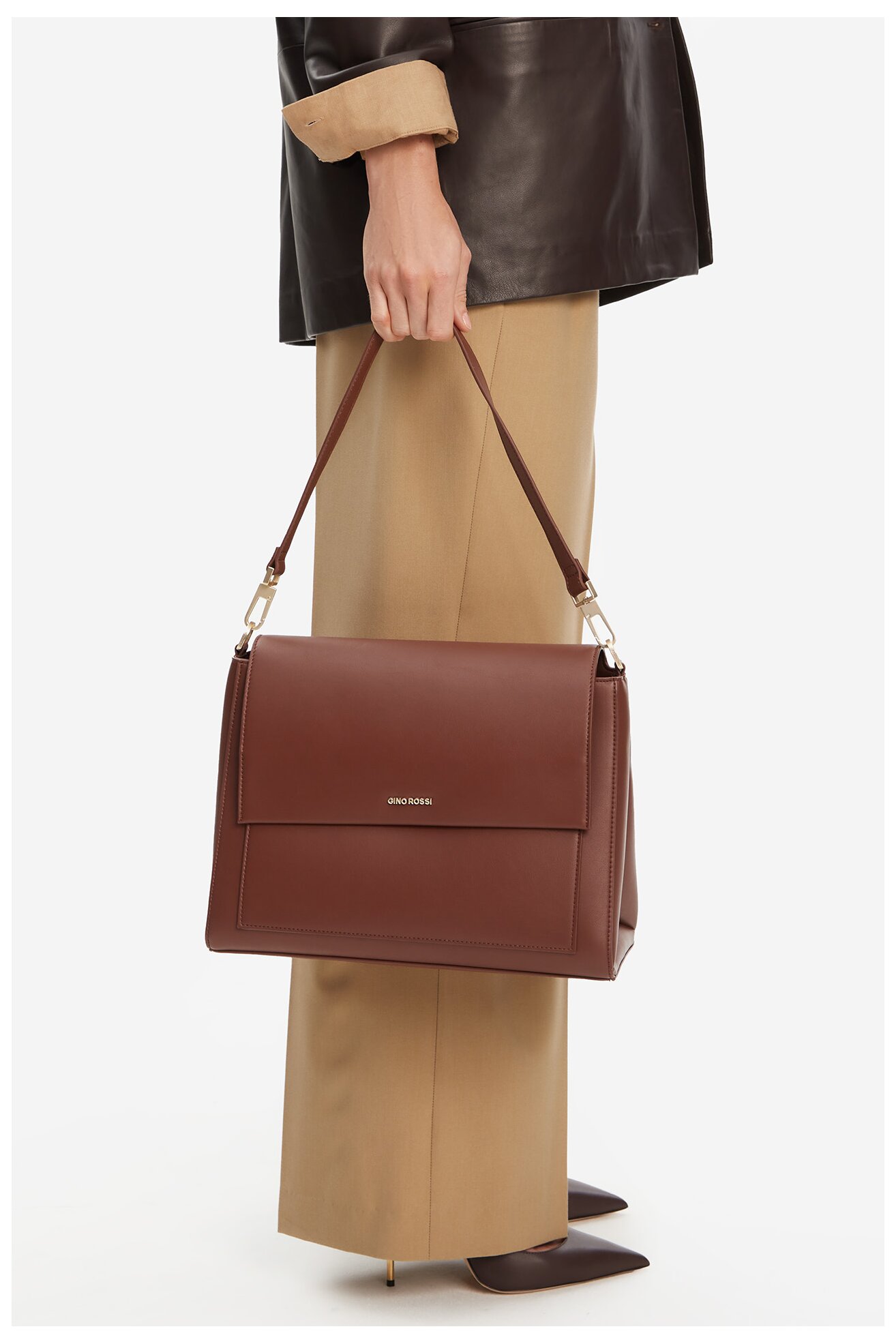 Geantă de mână Gino Rossi C-NAILA-LDA8079 MARO