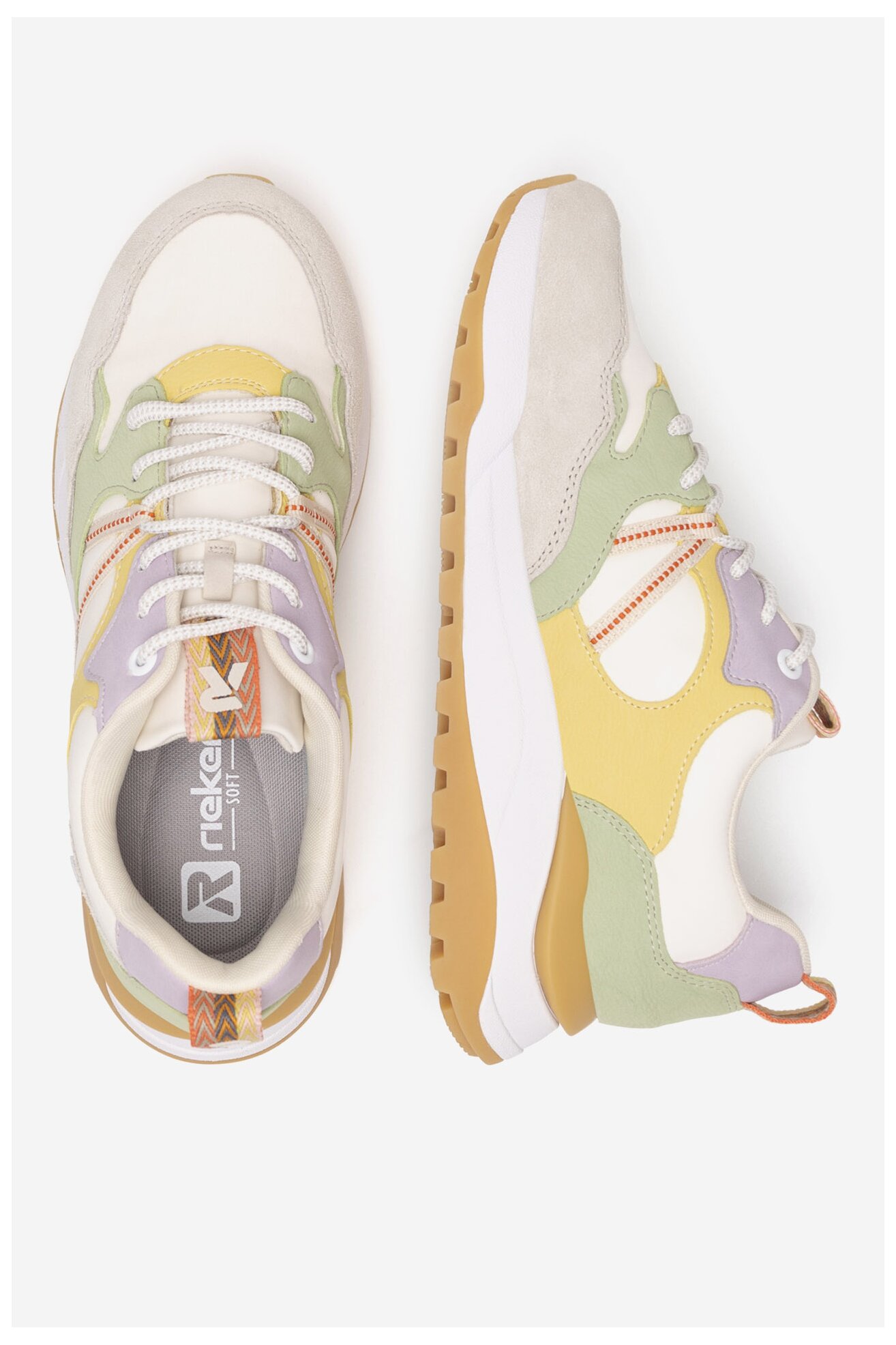 Sneakers Rieker Revolution Lifestyle W2501-81 Beżowy