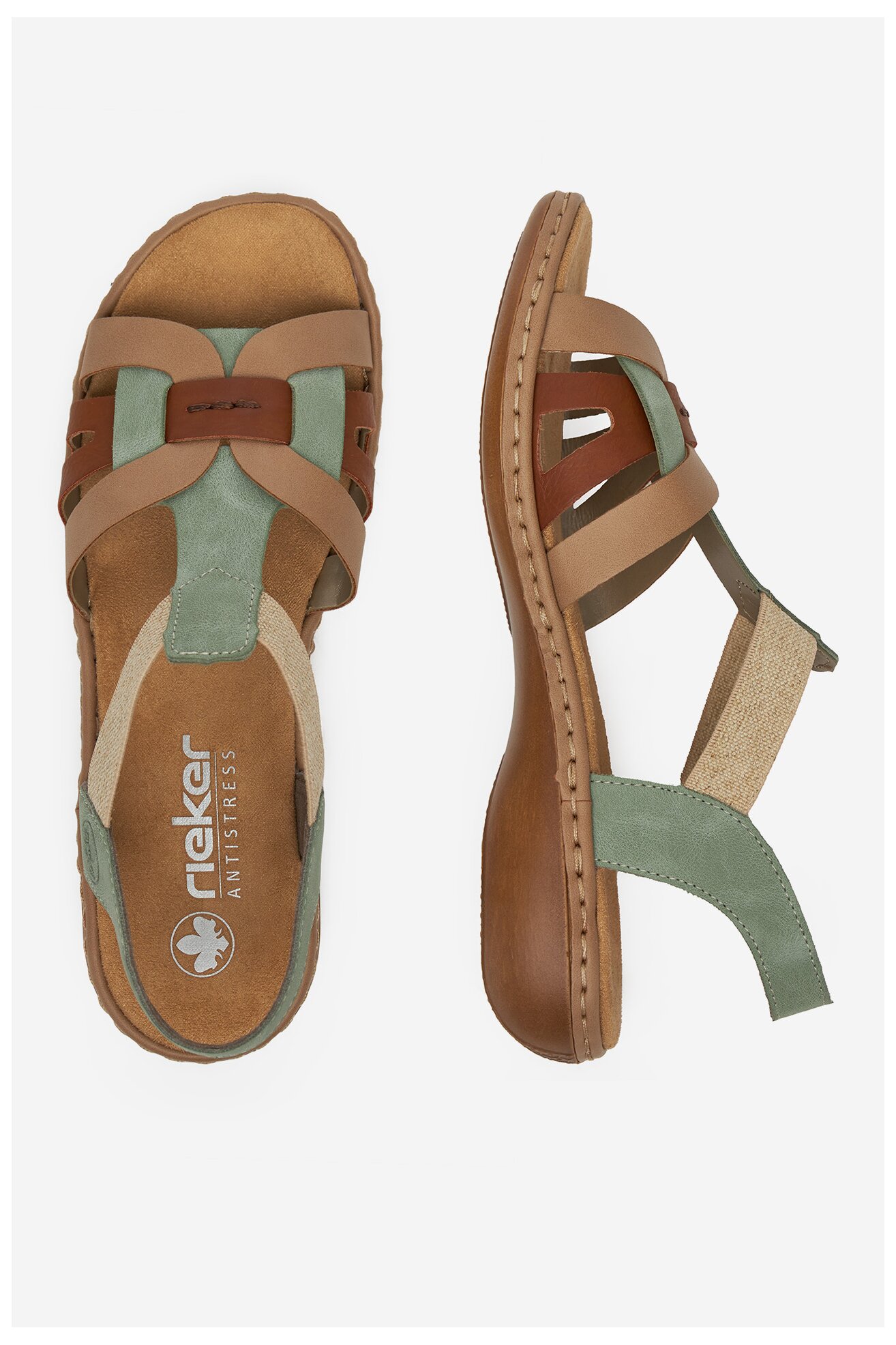 Сандали Rieker CEO-65918-52 СВЕТЛОМАСЛИНЕН