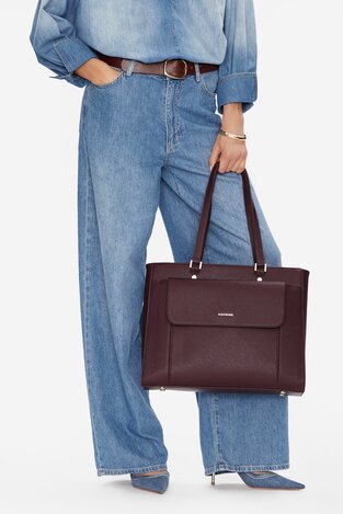 Сумка З Ремінцем Gino Rossi EO-PANSY БОРДОВИЙ