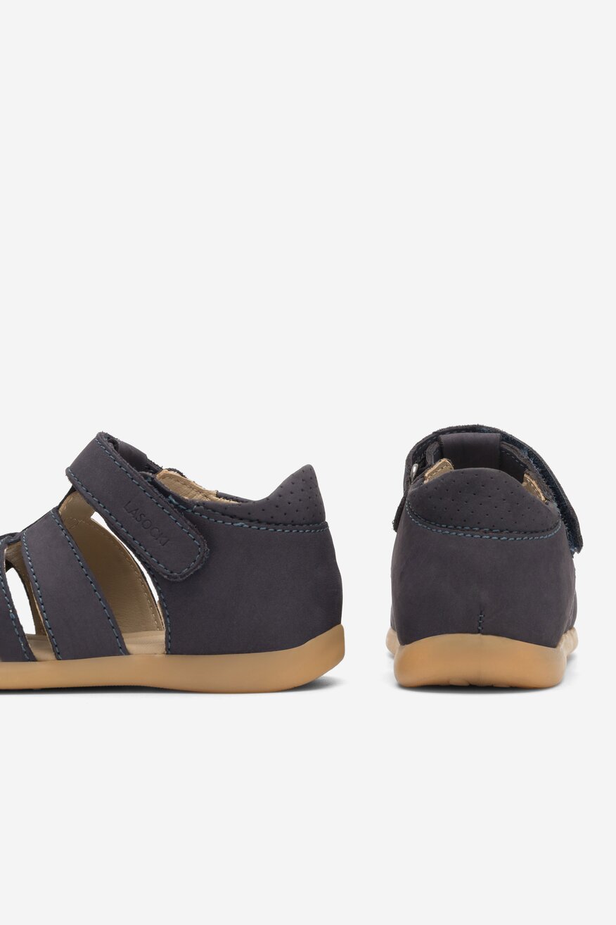 
                Lasocki Kids - Skórzane sandały granatowe - 5904862639574