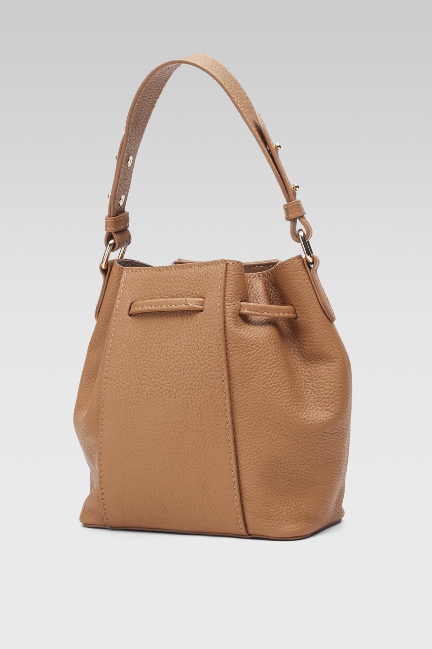 
                Lasocki - Torebka skórzana brązowa - 5904862646183