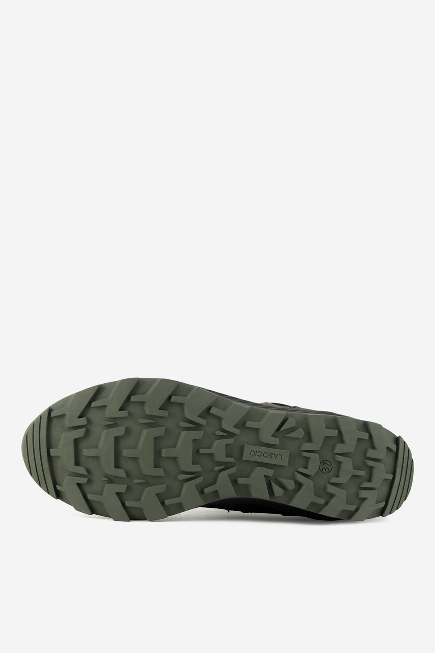 Šněrovací vyšší obuv Lasocki Young KHAKI - 5905588965091