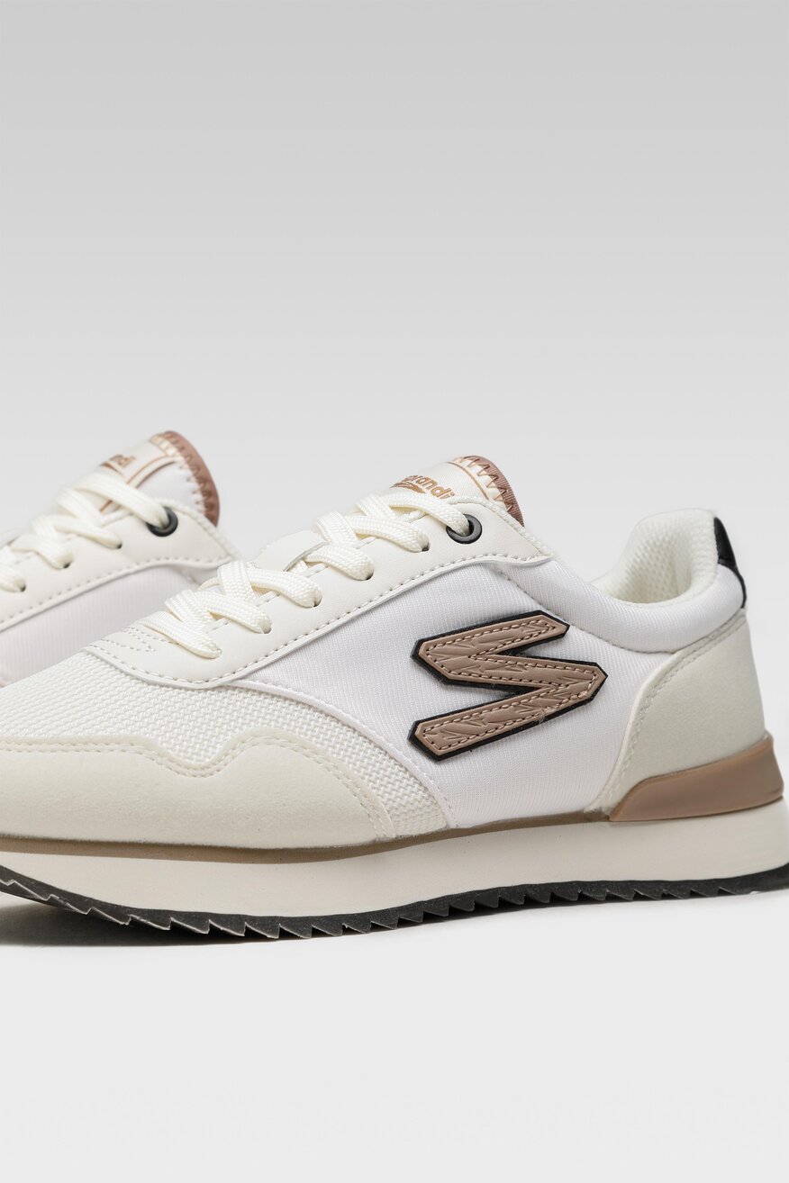 Sprandi - Obuwie sportowe pastelowe beżowe - 5903698939827