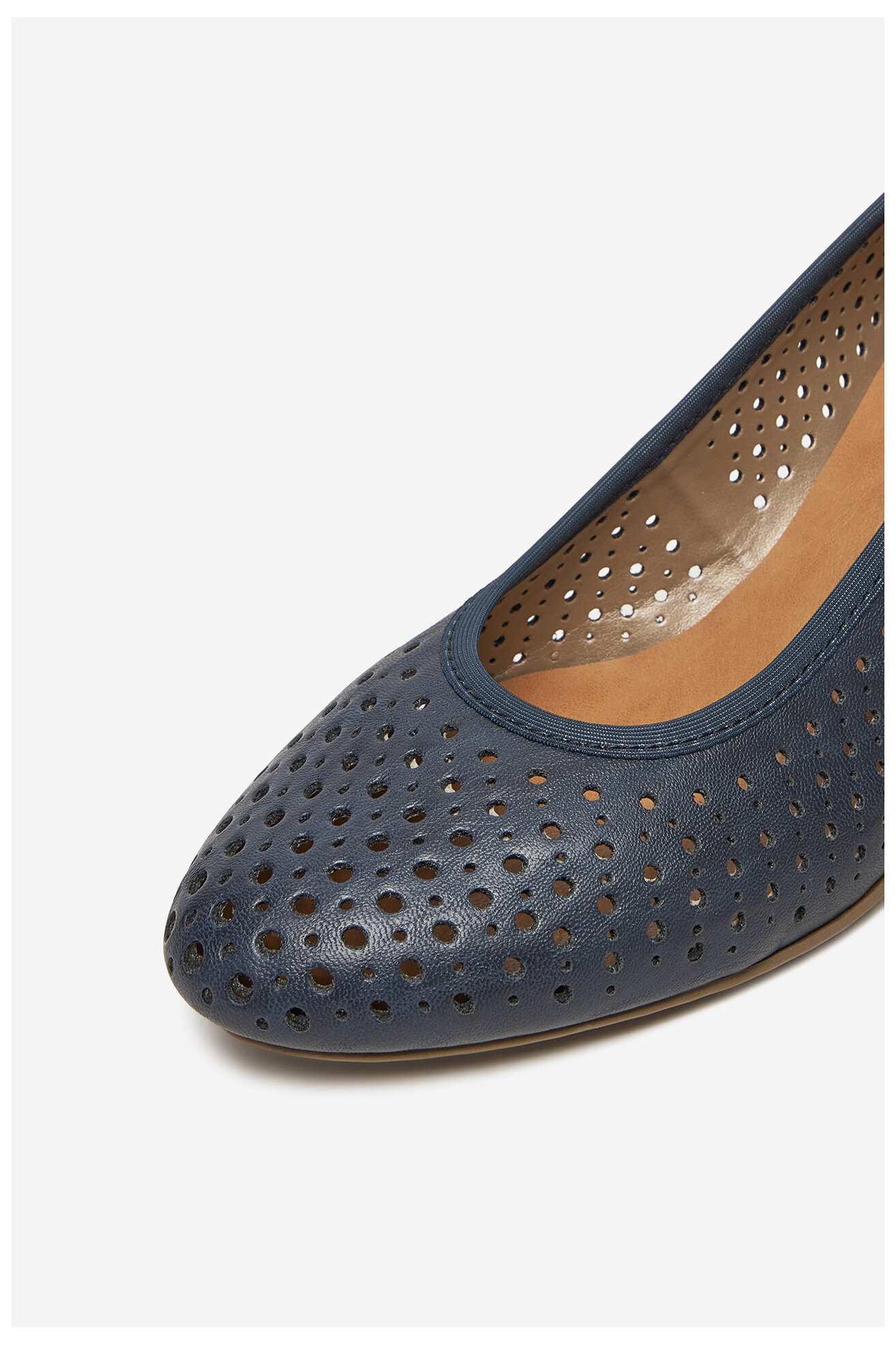 Czółenka Rieker 41057-14 Granatowy ciemny