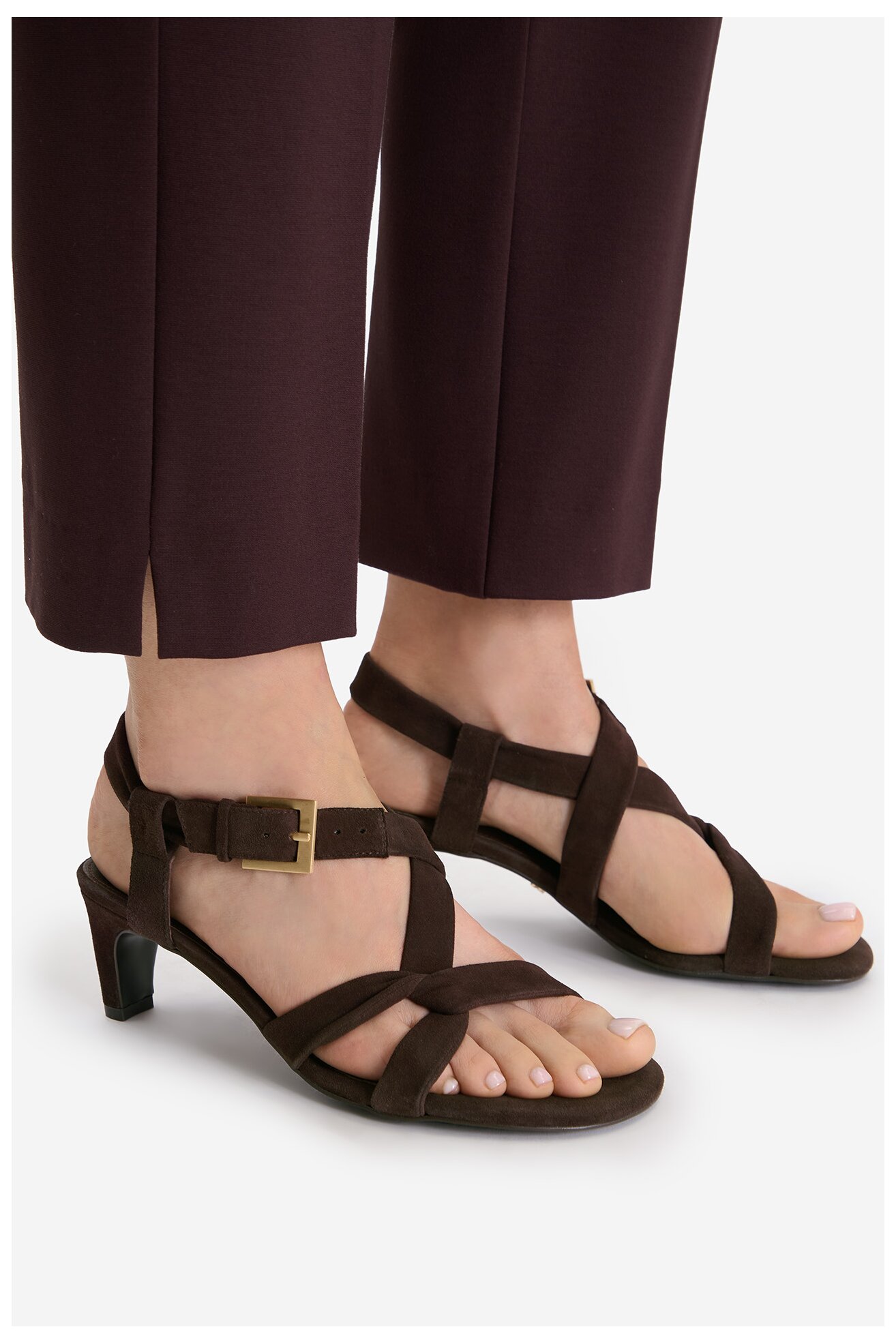 Sandały Gino Rossi EO-124943 Brązowy ciemny