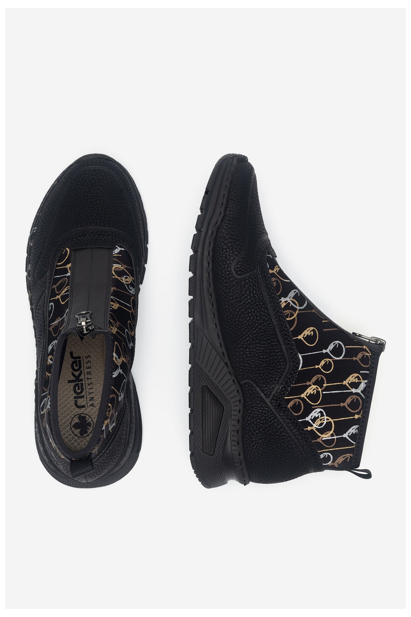 Ghete Rieker M4953-00 NEGRU