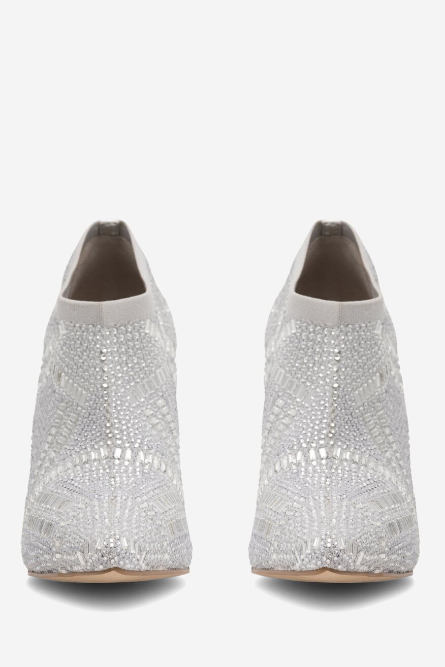 Kotníková obuv NINE WEST STŘÍBRNÁ - 5905588144564