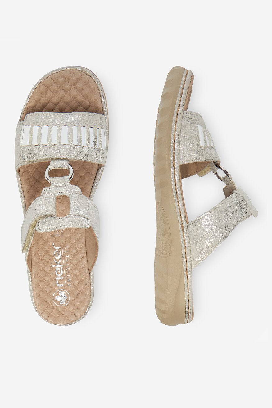 
                Șlapi Rieker ARGINTIU - 2230078407892