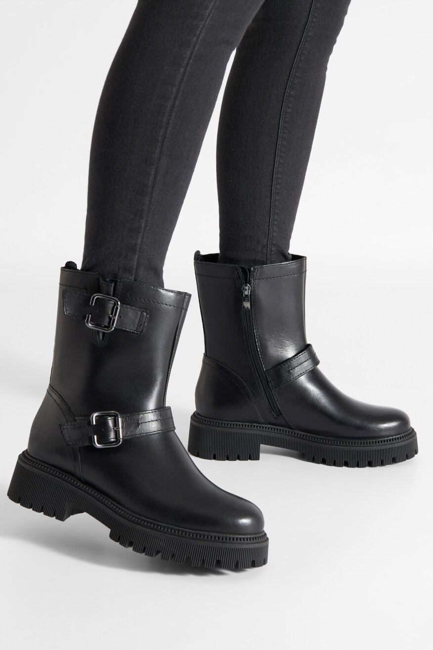 Lasocki - Skórzane botki - 5905588161127